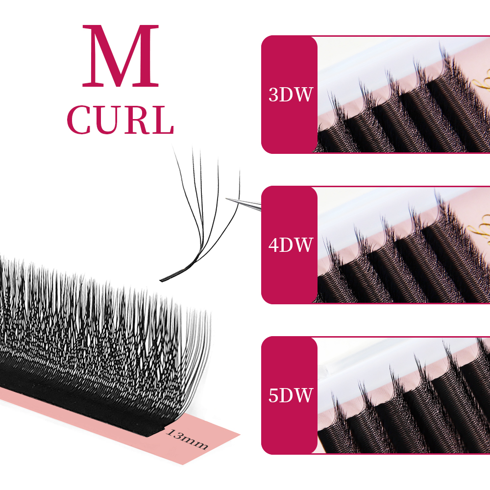Individual Lash Tray - 女神W3D 4D 5D Mカールまつげエクステ Wスタイル フェイクミンク