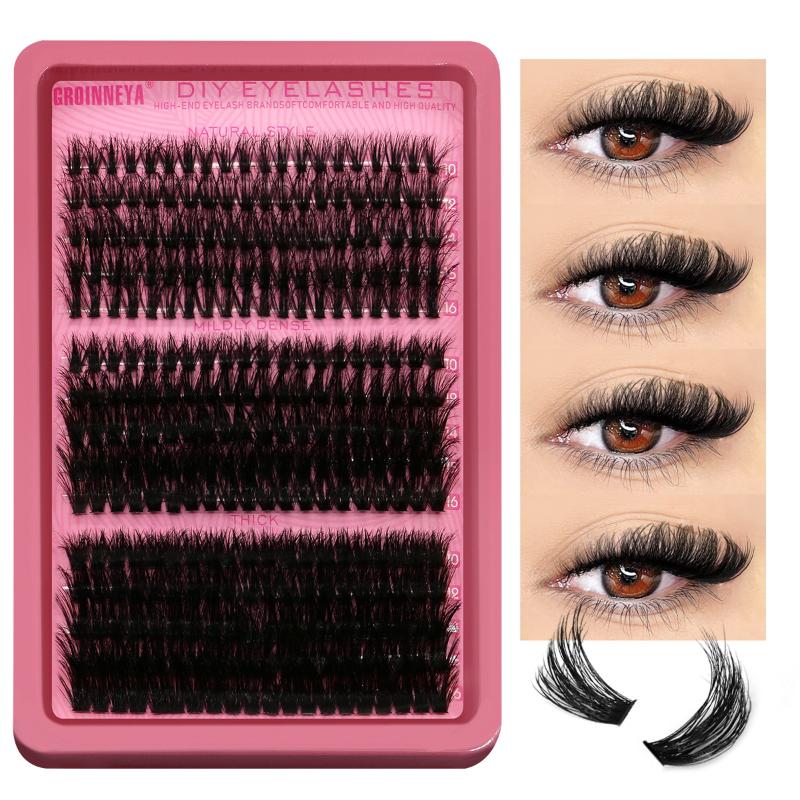 Individual Lash Tray - クラスターラッシュキット 個別ラッシュ ボリュームミックストレイ 3Dフェイクミンクラッシュ ウィスピーまつげエクステ DIYメイクアップ