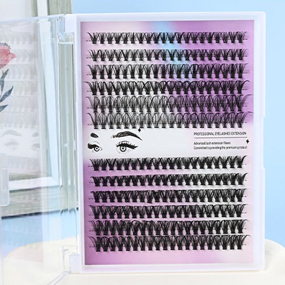 ナチュラルルックつけまつげ　ウィスピー風クラスターデザイン　 - Eyelash Extension Kits のレビューと価格