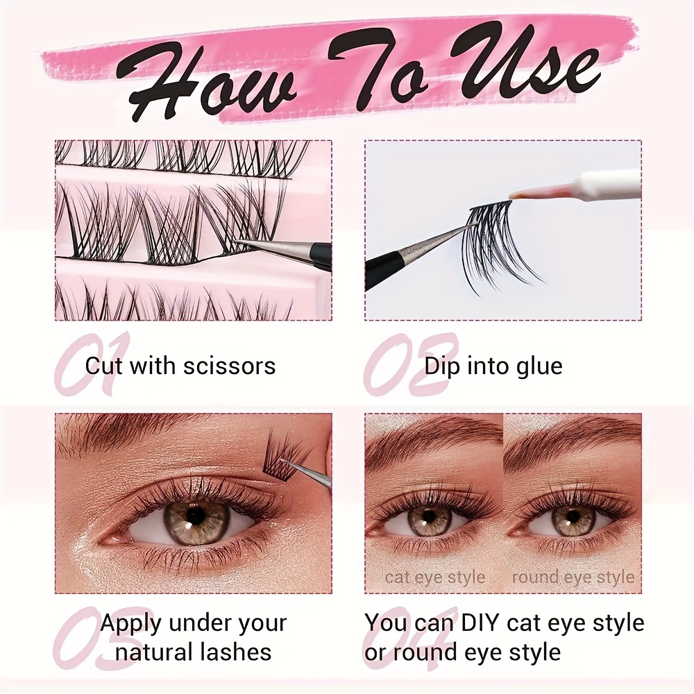 10 行シングルクラスターふわふわラッシュナチュラルルックま - Eyelash Extension Single Lash のレビューと価格