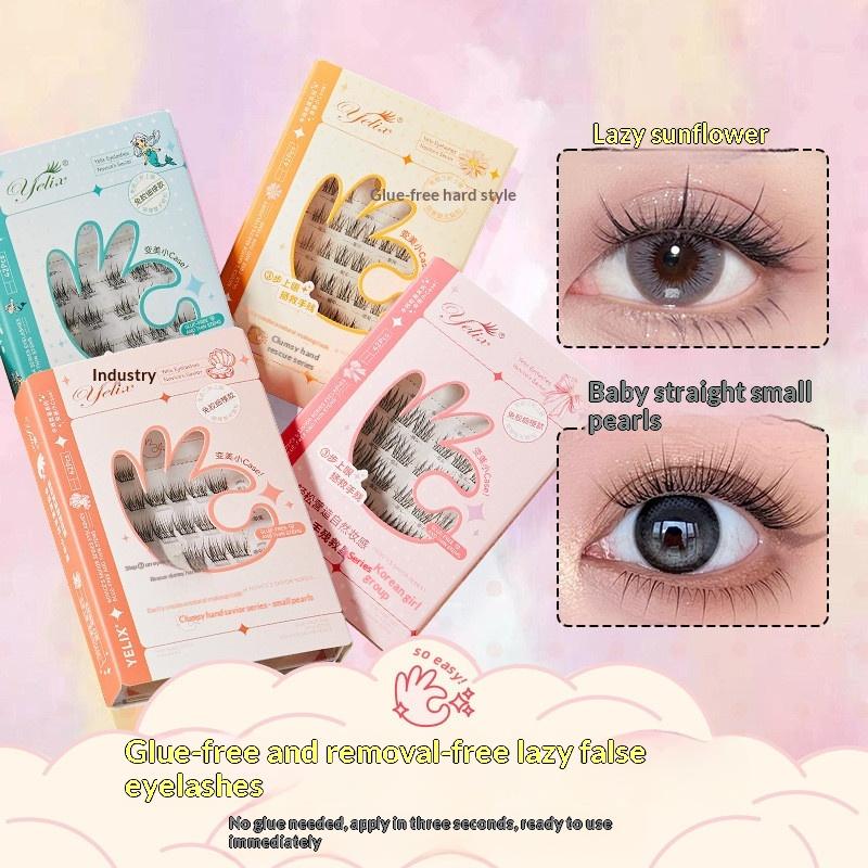 自己粘着式まつげクラスター ナチュラルルック 接着剤不要 ク - Lash Adhesive Glue のレビューと価格