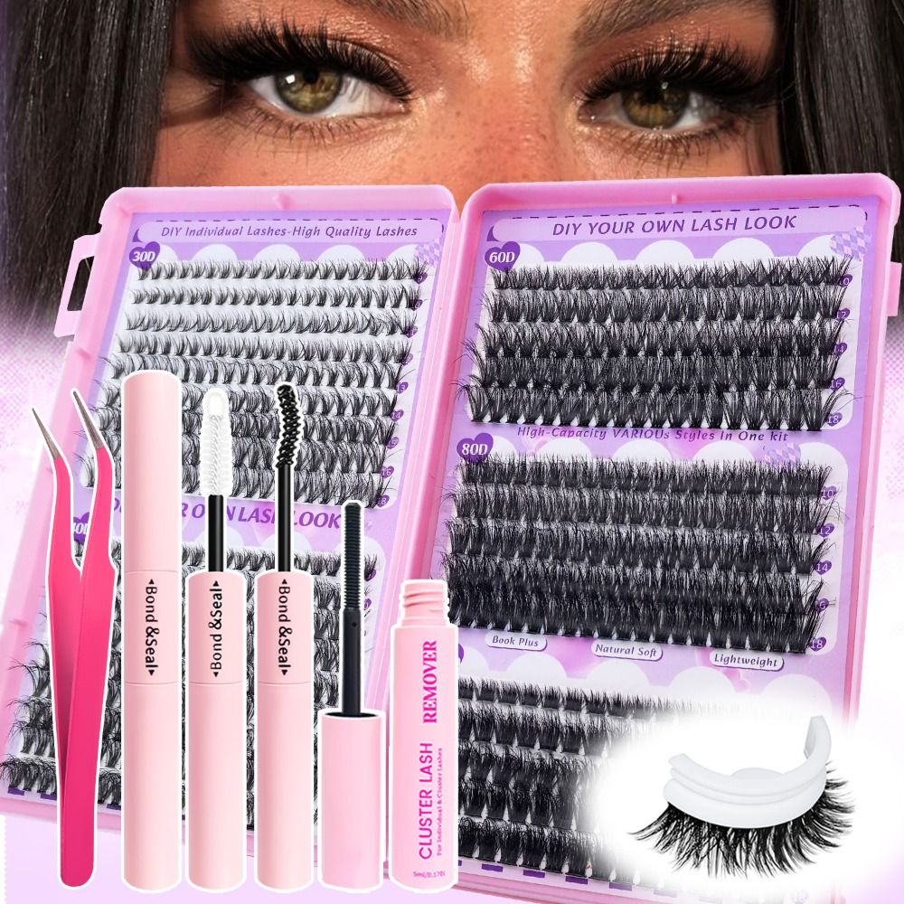 9-18mmの長さのつけまつげ、ボンド＆シールタイプ、ウィス - Eyelash Extension Kits のレビューと価格
