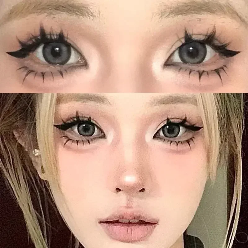 小悪魔つけまつげホットマンガ再利用可能な偽ラッシュ厚いミンク - Eyelash Extension Single Lash のレビューと価格