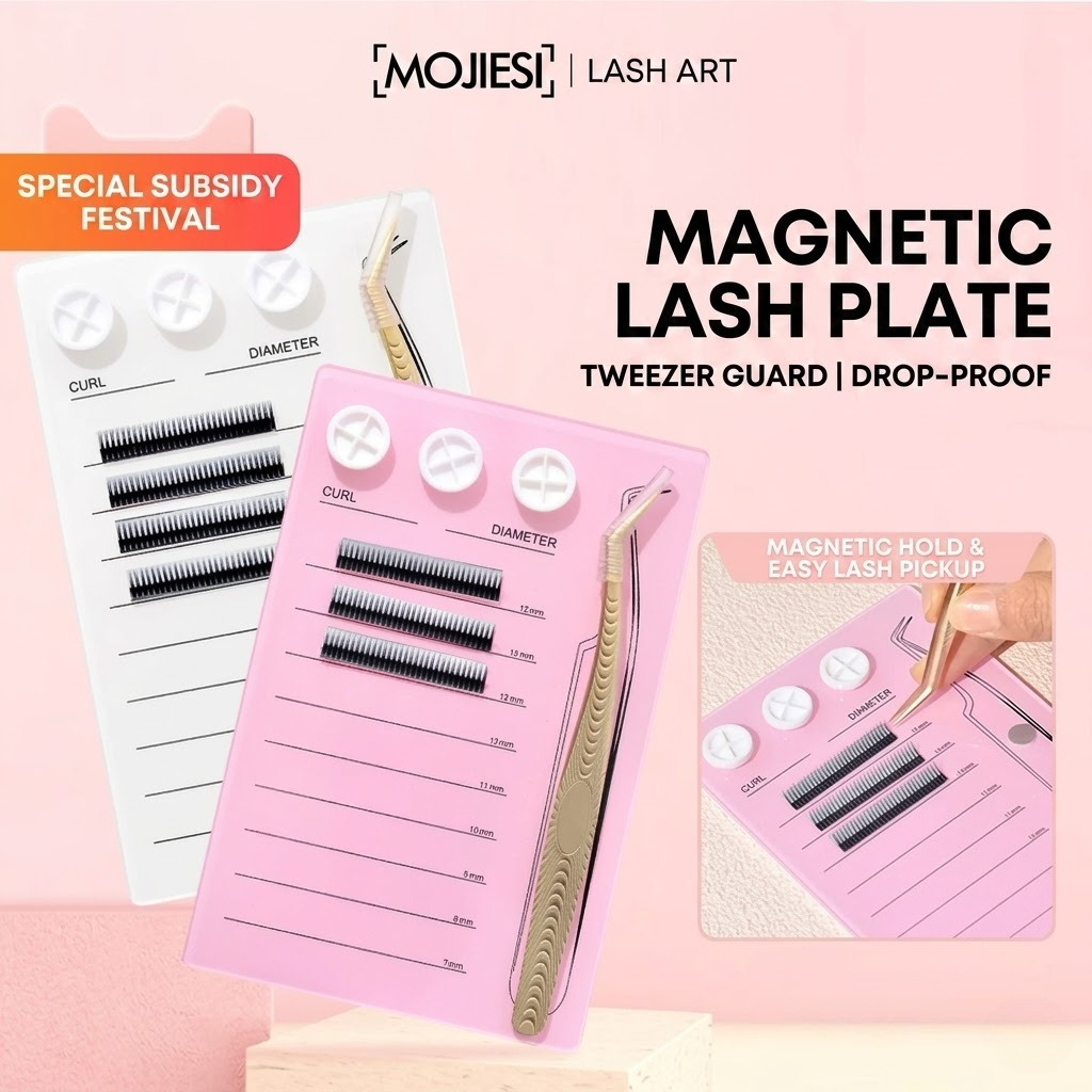 マグネット式まつげエクステパレット＆グルーホルダーパッド、ア - Individual Lash Tray のレビューと価格