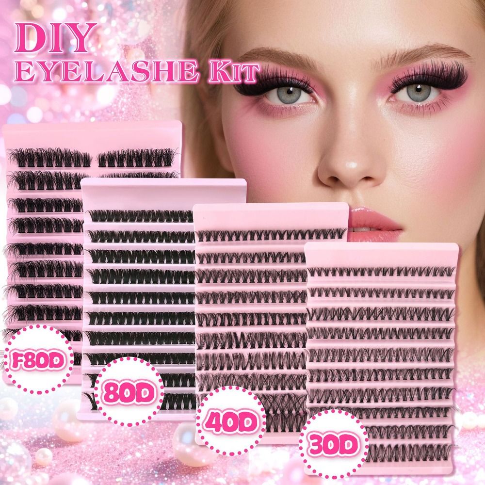 ナチュラルルックつけまつげ ウィスピー風 ボンド＆シール D - Eyelash Extension Kits のレビューと価格
