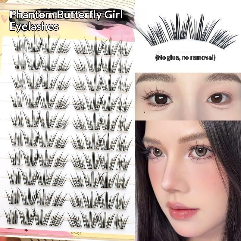 DIY天然フェザーカールラッシュグルーフリーセグメント式個別 - Eyelash Extension Single Lash のレビューと価格