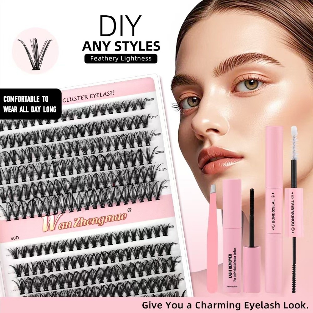 8-16mmの長さのつけまつげ、ナチュラルな見た目、ウィスピ - Eyelash Extension Kits のレビューと価格