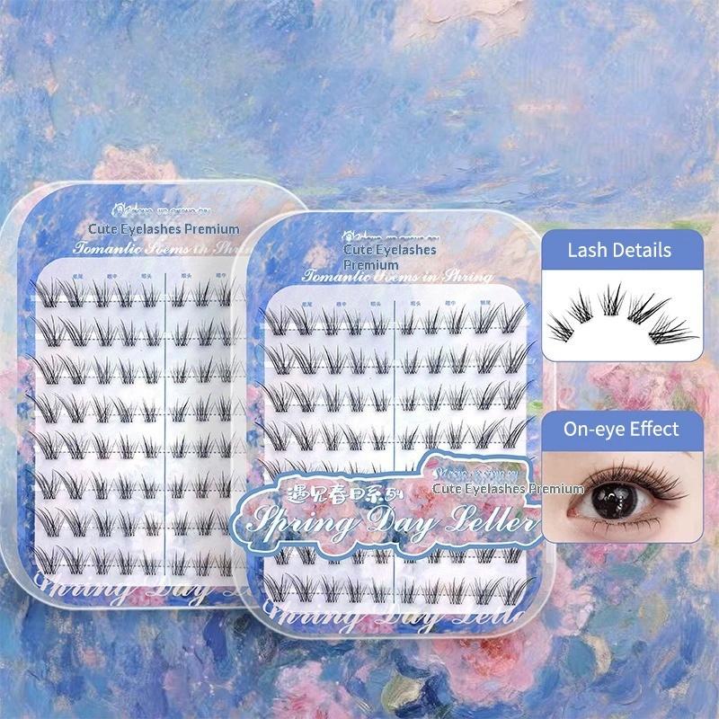 ゼロタッチつけまつげ ナチュラルまつげ束 まつげ接着剤不要  - Lash Adhesive Glue のレビューと価格