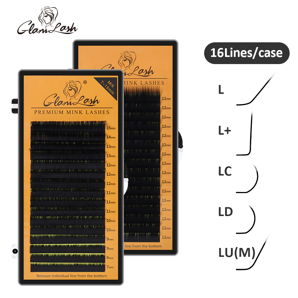 GLAMLASH L/L+/LC/LD/LU/M カールミン - Individual Lash Tray のレビューと価格