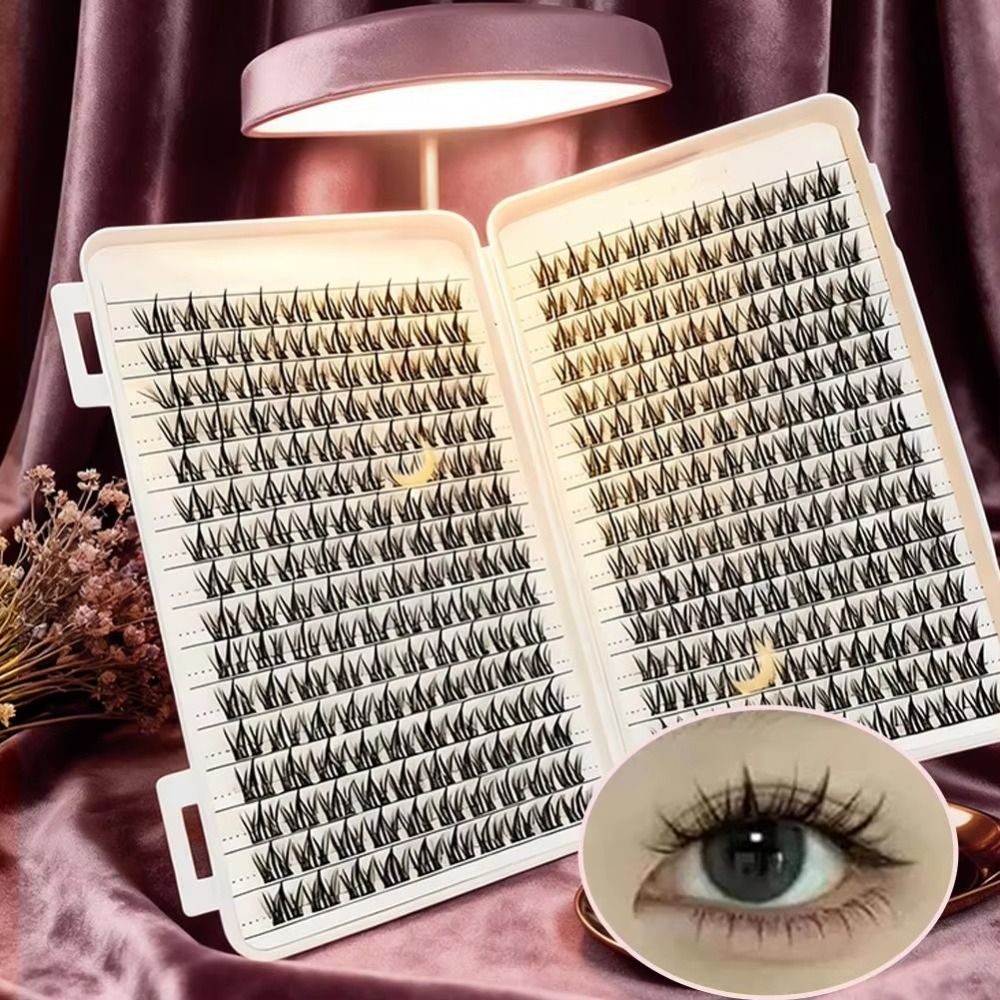 ナチュラルルックつけまつげ　ウィスピー風クラスターデザイン　 - Eyelash Extension Kits のレビューと価格